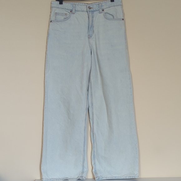Divided Denim - H&M Light Blue Wide Leg Jeans